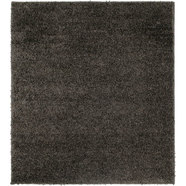 Mainstays 4 5 X 5 Magnolia Shag Charcoal Grey Area Rug Walmart Com Walmart Com