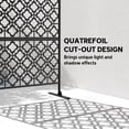 thumbnail image 4 of Outsunny Paravent Extérieur, Séparateur Extérieur Autoportant, Noir, 4 of 10