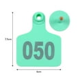 thumbnail image 2 of 100PCS Numbered Ear Tags 001-100 Drop-Proof Recognizable Animal Livestock Ear for Cows Sheep Pigs, 2 of 7