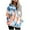 Sky Blue, variant on fartey Sherpa Sweatshirt for Women Print Fleece Quarter Zip Pullover Hoodies Long Sleeve Fuzzy Tie Dye Hooded Sweatshirt with Pockets