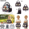 thumbnail image 5 of Kuiaobaty Bee Flower Print 3 Piece Backpack Set with Lunch Bag for Kids Insulated Lunch Box Pencil Case with Zipper Multi Pockets Backpack with Matching Pencil Pouch for School Travel, 5 of 7
