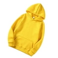 thumbnail image 4 of Sudadera con capucha Sudadera con capucha unisex de algodón Sudadera con capucha que absorbe el sudor Sudadera con capucha, amarillo, M Vogacara AP000776-15, 4 of 7