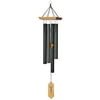 Woodstock Wind Chimes Signature Collection, Woodstock Craftsman Chime, 25'' Black Wind Chime CRCBM