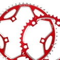 thumbnail image 3 of Plato para bicicleta de carretera, 130 mm BCD, redondo, mecanizado en CNC, de aluminio. rojo, 3 of 6