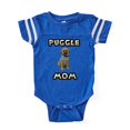 thumbnail image 1 of CafePress - Puggle Mom - Cute Infant Baby Football Bodysuit, 1 of 1