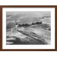 thumbnail image 2 of Art.com Aerial View Of Jupiter Terrace-Fountain Geyser Pool Yellowstone NP Wyoming 1933-1942 Art Print by Ansel Adams, Brown Frame Wall Art, 21" x 17", 2 of 5
