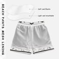 thumbnail image 3 of FORMRS Boys Swim Trunks Quick Dry Mesh Liner Boardshorts Sizes XS-XL, White Chubby Cat, 3 of 7