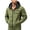 A-Army Green, variant on Windbreaker Jacket for Men Long Sleeve Hooded Zip Up Tops Keep Warm Winter Outdoor Outwear with Pockets