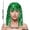 Green, variant on yuqude Turbans for Women Sparkling PET Fringe Wig Stylish Festival Headwear Suitable for Cheerleaders and Sports Supporters Blue,One Size