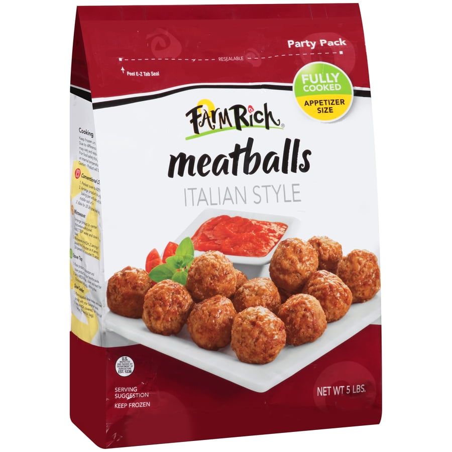 Farm Rich Italian Style Meatballs, 80 oz