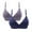 Blue1, variant on Diufon 2 Pack Wireless Comfortable Bra for Women Polka Dot Printed Deep V Neck Bras Casual Everyday Bralettes
