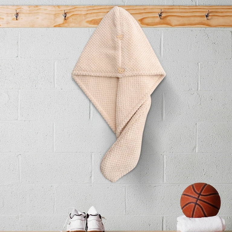 Needhep Turbie Twist Hair WrapWaffle Bath Towels Small Bath Towels Super Absorbent Hair Care Towel Super Absorbent Hair Towel Wrap D