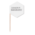 thumbnail image 1 of Quote I Major In Geography Toothpick Flags Cupcake Picks Party Celebration, 1 of 3