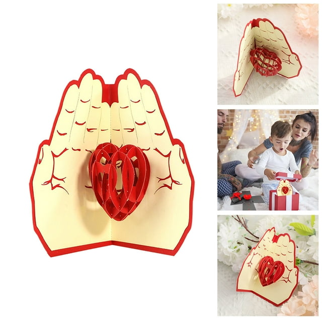 Day Greeting Card 3d Three Paper Carving Small Card To Give Mom Thanksgiving Greeting Card In Hand Floral Cards Birthday Cards Kids Birthday for Teacher Bulk Thinking of You Cards with Envelopes Bulk