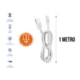 thumbnail image 3 of Cable De Carga Rápida Y Datos 2.4 USB A V8 Control Expert Color Blanco, 3 of 10