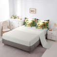 thumbnail image 5 of Feelyou Kawaii Family Dino Twin Bedding Sets for Kids, Sunshine Wildlife Bedding Comforter Set, Green Orange, Grey Reversible, 7-Piece, 5 of 7