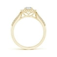 thumbnail image 2 of ANGARA Natural Diamond Floral Halo Engagement Ring in 14K Yellow Gold for Women (Size-5mm| Color-H| Clarity-SI2) | April Birthstone, Anniversary, Jewelry Gift for Women | Natural Diamond Ring, 2 of 10