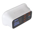 thumbnail image 4 of Estación de carga USB, concentrador de carga de 8 puertos, 40 W, USB 3.0, tipo C, pantalla LED, protección de circuito para teléfonos, tabletas, enchufe estadounidense de 100 a 240 V, 4 of 12