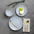 thumbnail image 3 of Thyme & Table Dot 12-Piece Ceramic Dinnerware Set Blue, 3 of 6