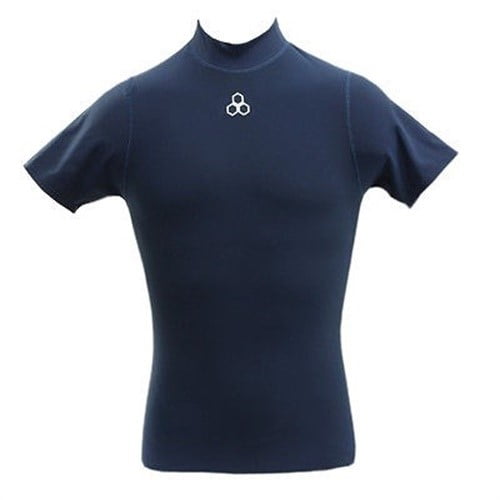 short sleeve mock neck compression shirt