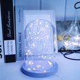 thumbnail image 2 of Guirnalda de luces LED de 2 m y 20 LED (blanco frío), resistente al agua IP65, ideal para árbol de Navidad, dormitorio, boda, fiesta, festival, Halloween, jardín, patio y césped., 2 of 4