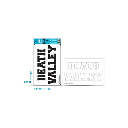 Clemson Death Valley Stadium - NCAA Clemson Tigers Collegiate 'DEATH VALLEY' Multi-Purpose Stencil