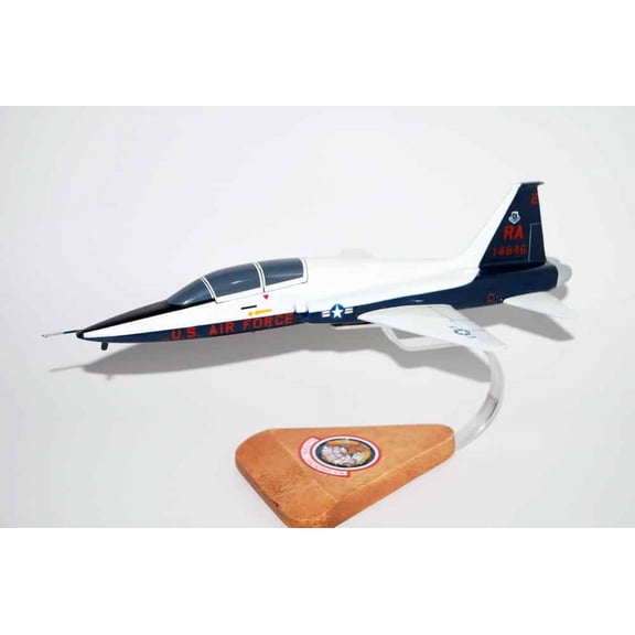 100th Flying Training Squadron T-38  Talon Model, 1/46 (12") Scale, Mahogany, Trainer