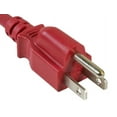 thumbnail image 2 of AYA 3Ft. (3 Feet) 18AWG Red Power Cord NEMA-15P C13 10A Cable 3 Conductor 125V PWR-CRD-18A-RED-03, 2 of 3