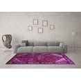 thumbnail image 3 of Ahgly Company Indoor Square Persian Purple Traditional Area Rugs, 4' Square, 3 of 4