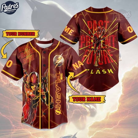 The Flash Custom Baseball Jersey For Fans