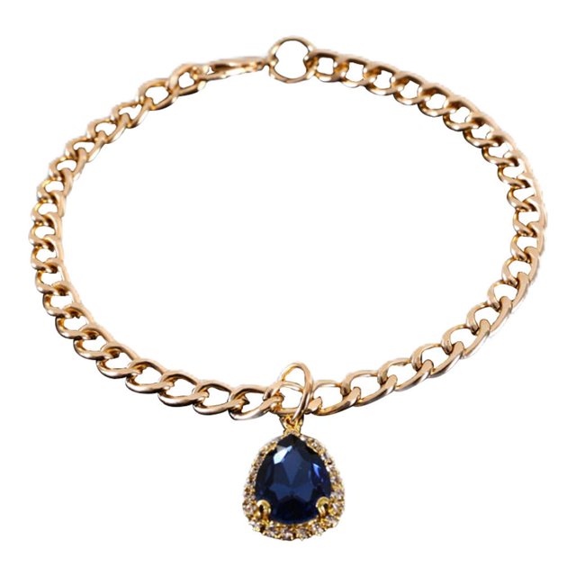 Collares de Cadena para Perros Piezas Ajustables Plástico Acrílico Collar Francés Mediano Azul jinwen Collar de cachorro de gato