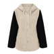 thumbnail image 4 of Chaquetas para mujer Abrigos Abrigos Moda Cálido Faux Coat Chaqueta Invierno Empalme Cremallera Sólido Manga larga Odeerbi  ODB-5, 4 of 5