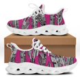 thumbnail image 1 of Zapatos de malla con diseño de plumas tribales, zapatillas ligeras con plataforma y cordones, calzado deportivo para exteriores para mujer, 1 of 6