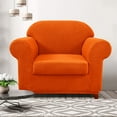 thumbnail image 2 of CHUN YI Housse de Canapé Extensible 2 Pcs à Carreaux avec Coussin, 2 of 6