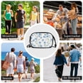 thumbnail image 7 of FORMRS Mini Crossbody Bag for Women Adjustable Rope Shoulder Casual Phone Purse, Forget Me Not, 7 of 7