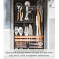 thumbnail image 5 of Yamazaki Home Cutlery Organizer - Three Styles, Black, ABS Plastic, Expandable II, Adjustable, Expandable, No Assembly, 5 of 6
