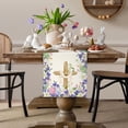 thumbnail image 2 of He is Risen Table Runner Easter Egg Christian Cross Lily Flowers Spring Jesus Ressurrection Holiday Party Home Kitchen Dining Room Decoration (13" x 72"), 2 of 6