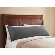 Mainstays Ms Plush Gray Boxy Pillow Cover