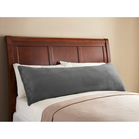 Mainstays Ms Plush Gray Boxy Pillow Cover