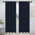 thumbnail image 1 of Cortinas opacas fáciles de llevar con bolsillo para barra, 2 paneles, azul marino, 107 x 213 cm, 1 of 7