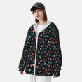 thumbnail image 3 of Balery Multi-Colored Stars Sudadera ligera de manga larga con capucha y protección solar UPF 50+ para hombre y mujer, ideal para pesca y running-Medium, 3 of 7