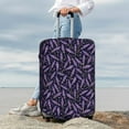thumbnail image 3 of Lsque Lavender Flowers Printed Luggage Cover, Travel Luggage Protector,Scratch and Dirt Resistant, Fits 18-32 Inch Luggage - Medium, 3 of 9