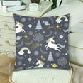 thumbnail image 3 of MKHERT Cute Unicorns Pillowcase Pillow Protector Cushion Cover 18x18 inch,Set of 2, 3 of 3