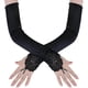 thumbnail image 2 of Long Opera Party 20s Satin Gloves Stretchy Adult Size Elbow Length, 2 of 5