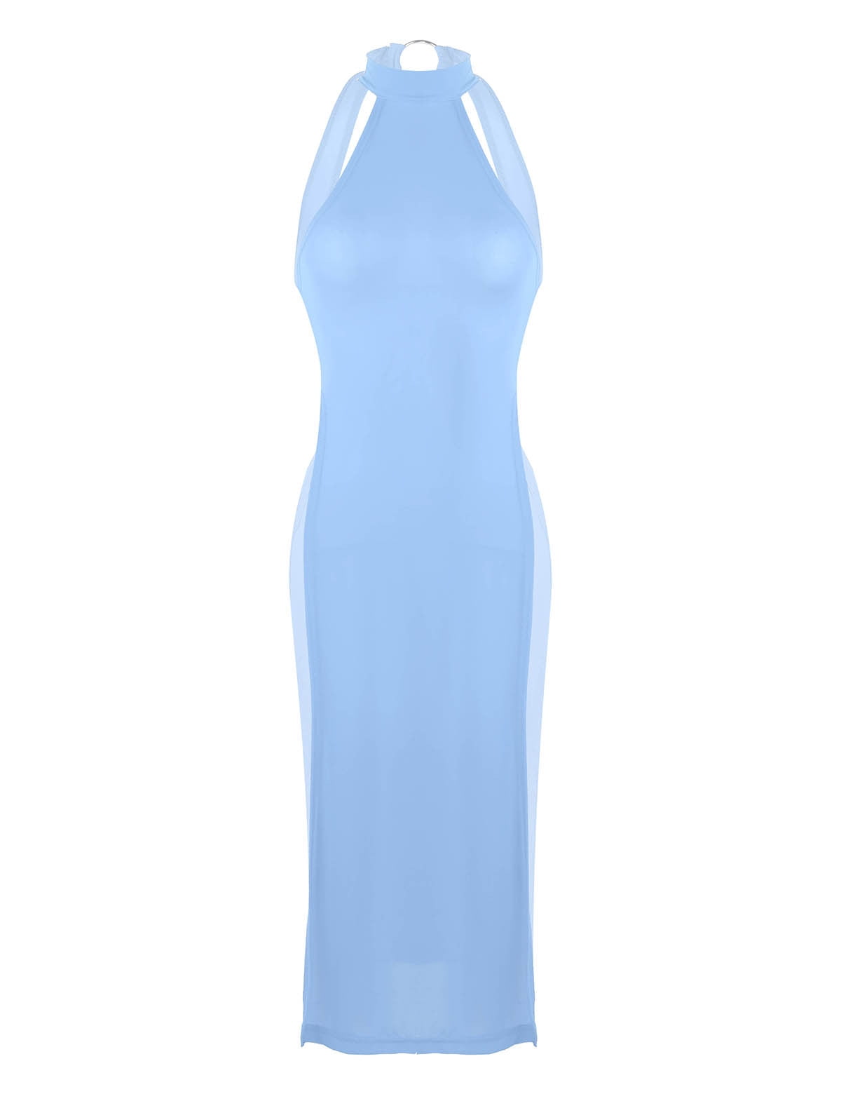 Kaerm Women's Bodycon Cheongsam Dress Hollow Out Backless