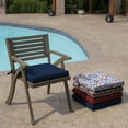 thumbnail image 6 of ARDEN Outdoor Seat or Rocking Chair Cushion, 19 x 18, Water Repellent, Fade Resistant, Sapphire Blue Leala, 6 of 12