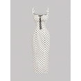 thumbnail image 4 of Black And White Polka Dot Fitted Midi Dress With Square Neck And Spaghetti Straps, 4 of 7