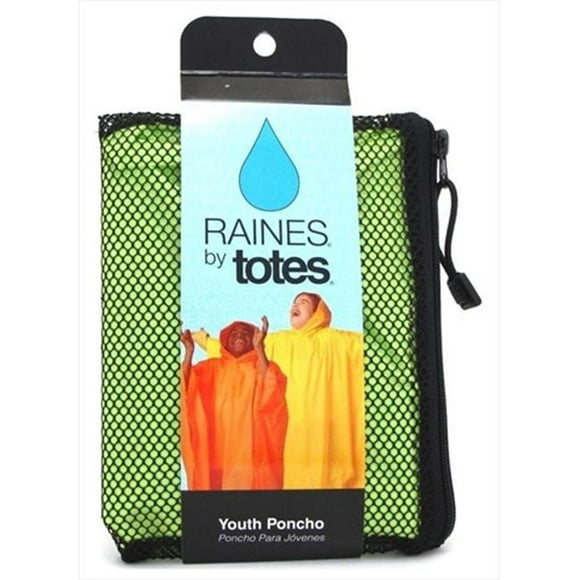Raines By Totes Umbrella Rain Poncho Youth Size Assorted Colors