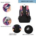 thumbnail image 4 of FORMRS Unisex School Backpack 17" Student Travel Bag with Laptop Compartment, Pink Dragon Pattern, 4 of 7