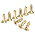 thumbnail image 1 of Uxcell Paquete de 200 Tornillos de Madera, M3.5 x 10mm Cabeza Phillips de Latón, 1 of 6